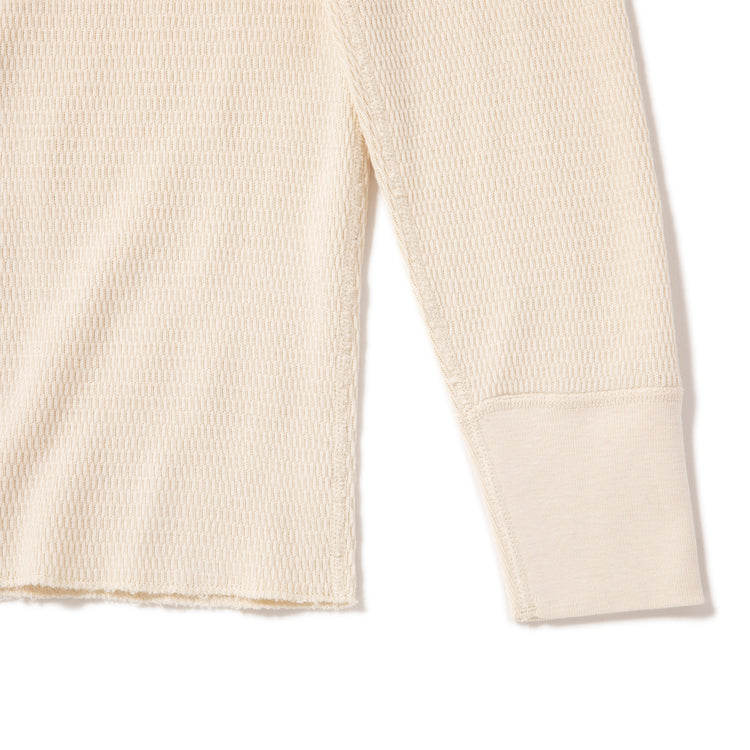 Healthknit | ヘルスニット コットンウールハニカム モックネック長袖