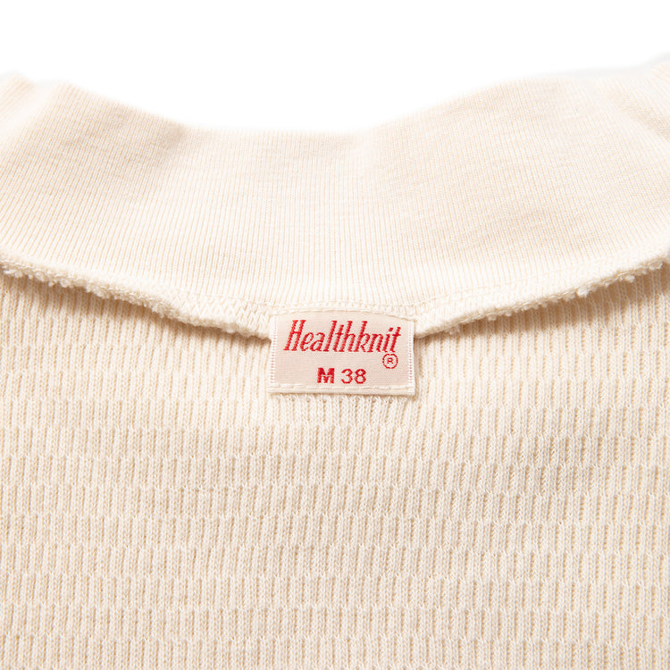 Healthknit | ヘルスニット コットンウールハニカム モックネック長袖