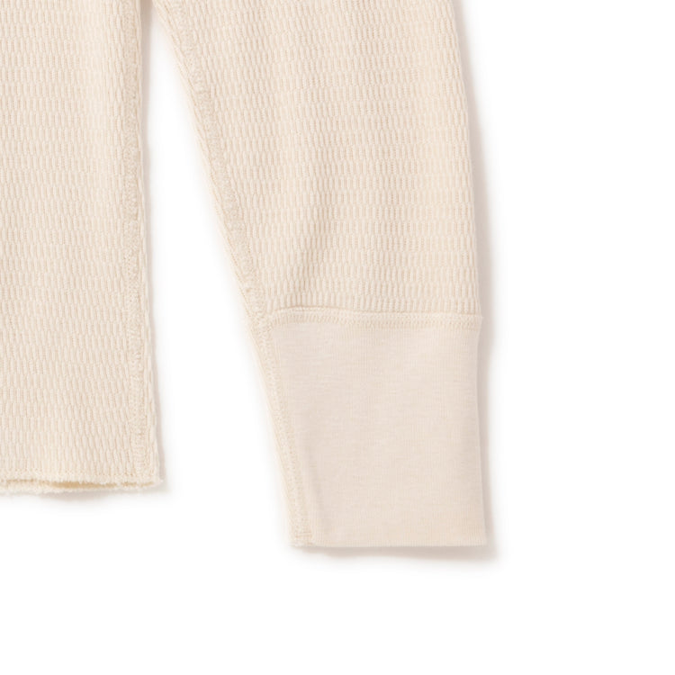 Healthknit | ヘルスニット コットンウールハニカム モックネック長袖