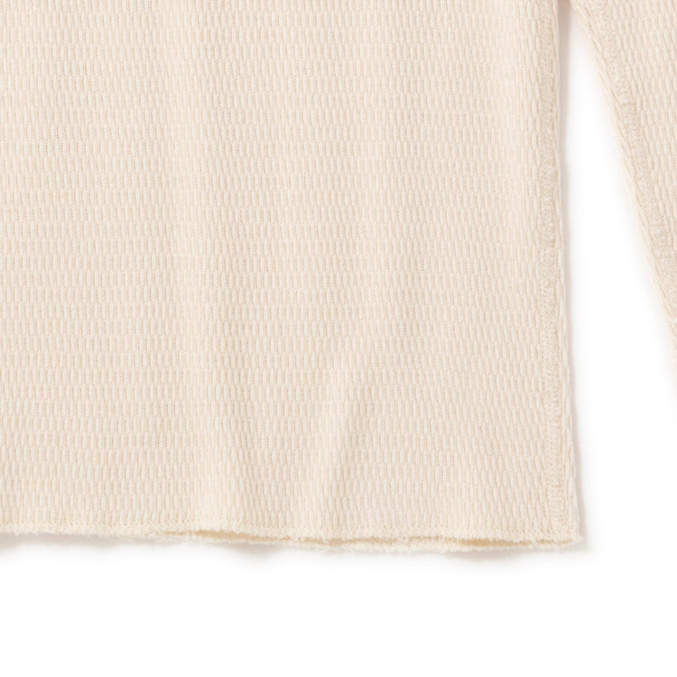 Healthknit | ヘルスニット コットンウールハニカム モックネック長袖