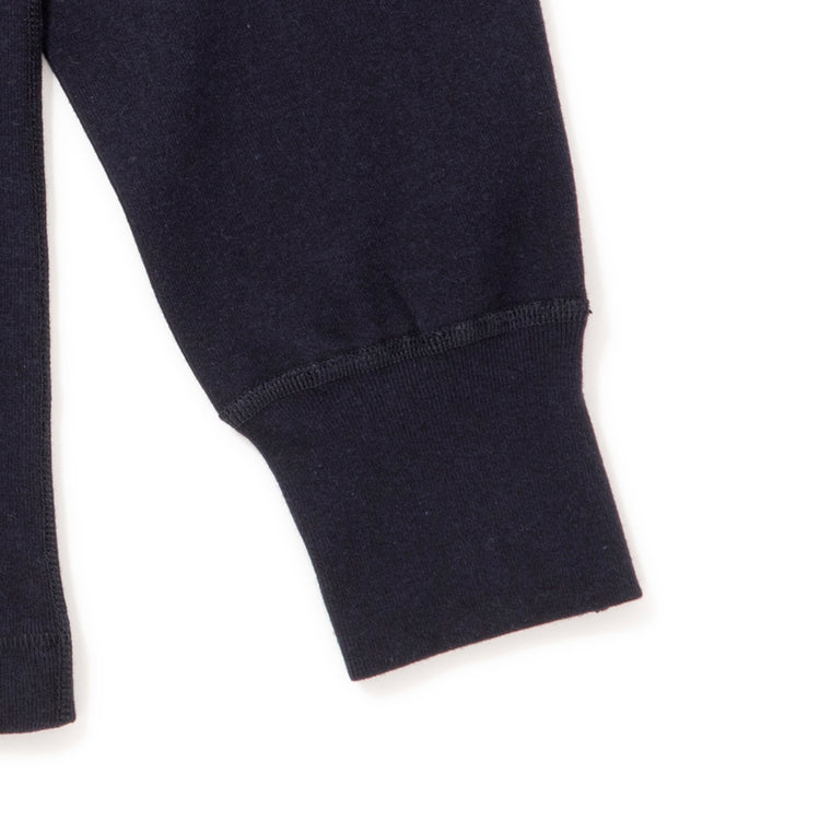 Healthknit | ヘルスニット コットンウールリブ ARMYヘンリーネック長袖