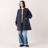 モデル身長163cm,seesetのREVER QUILTING COAT|Healthknitのクラシックフライス 長袖ハイネックハーフジップ|caquのFSワイドボーイズ,https://market.e-begin.jp/products/tka_sst1213s_lala|https://market.e-begin.jp/products/she_hea1192s_lala|https://market.e-begin.jp/products/tan_caq1164s_lala