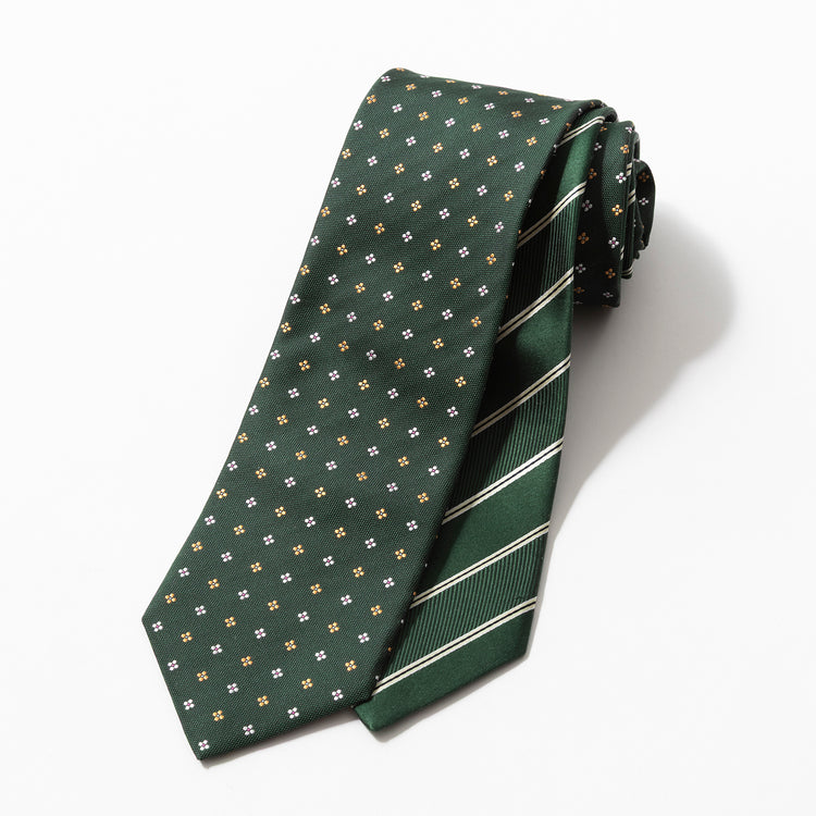 giraffe | ジラフ リバーシブルレジメンタルフローレットタイ