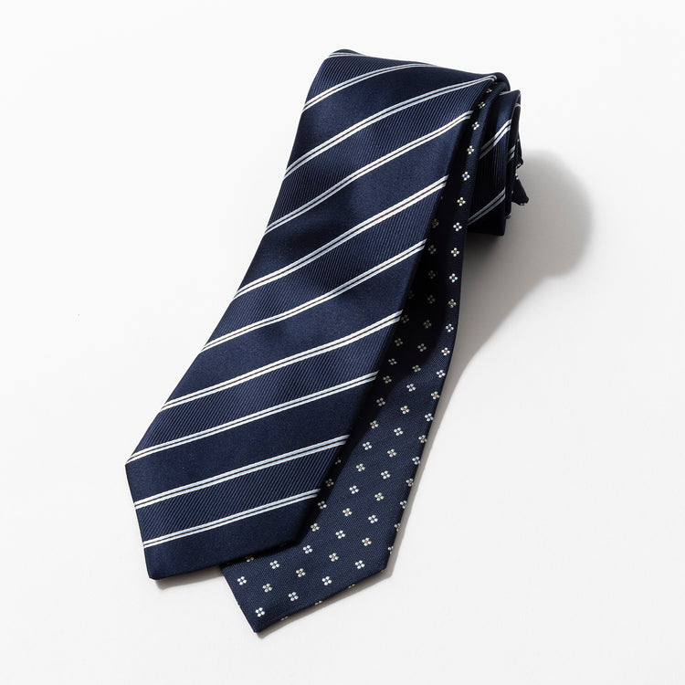 giraffe | ジラフ リバーシブルレジメンタルフローレットタイ