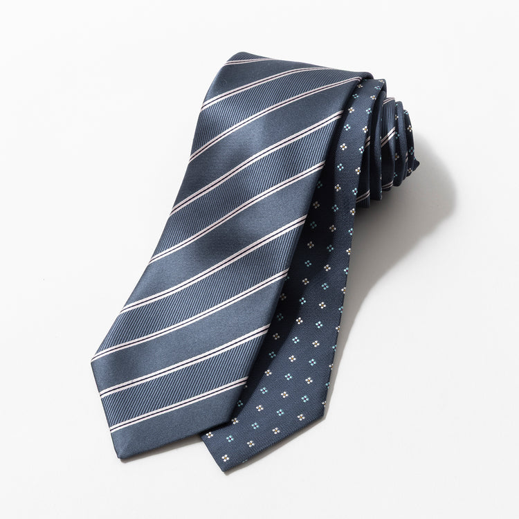 giraffe | ジラフ リバーシブルレジメンタルフローレットタイ