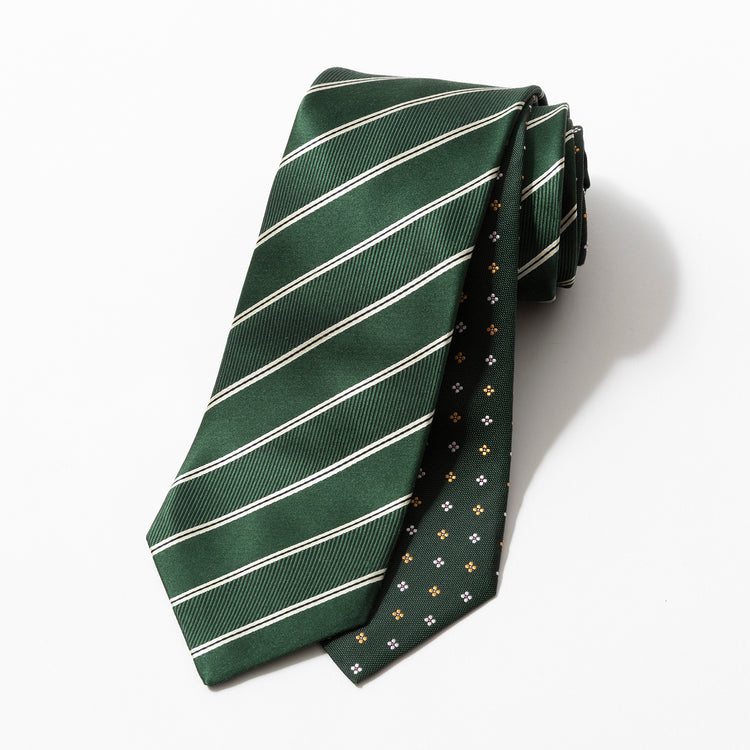 giraffe | ジラフ リバーシブルレジメンタルフローレットタイ