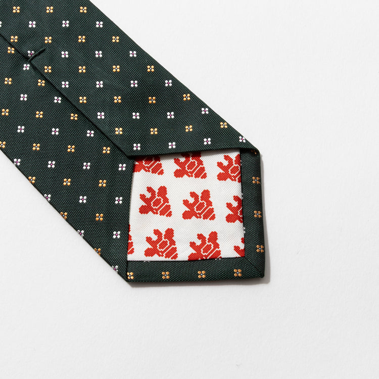 giraffe | ジラフ リバーシブルレジメンタルフローレットタイ