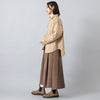 モデル身長163cm,WHITE MAILSのタートルネック|natiamのpleats jumper skirt|BaqlessのAmity Isa,https://market.e-begin.jp/products/hrt_wns0730n_lala|https://market.e-begin.jp/products/rip_ntm0691p_lala|https://market.e-begin.jp/products/kim_baq0667p_lala