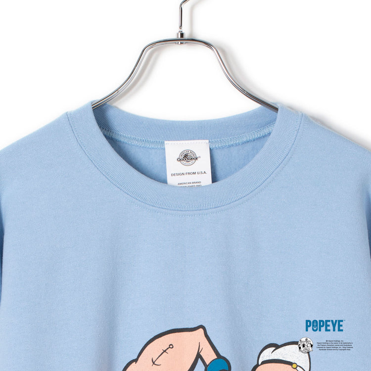 GOODWEAR | グッドウェア POPEYE PRINT CREW SWEAT