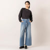 モデル身長165cm,euphoric moodのShoulder Point Tops|VENT BLANC+の12ozデニム ワイドパンツ|meri ja kuuのリブ先丸シルクコットンソックス|rapiécageのジグザグパールスライダーネックレス,https://market.e-begin.jp/products/hpn_eup1007s_lala|https://market.e-begin.jp/products/stl_ven1056s_lala|https://market.e-begin.jp/products/hpn_mjk1012s_lala|https://market.e-begin.jp/products/rdx_rpc1014s_lala