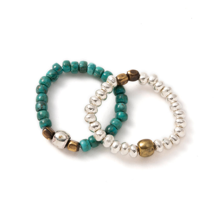 TURQUOISE/SILVER