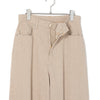 caqu | サキュウ カラーリネンバレルパンツ