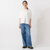モデル身長165cm,TUTIE.のコットンソロナジャージプルオーバー|UNIVERSAL OVERALLのUO32 SANDAL,https://market.e-begin.jp/products/equ_tte0278u_lala|https://market.e-begin.jp/products/sed_uni0715q_lala
