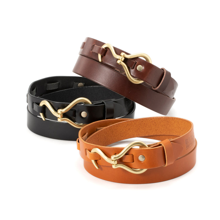BARNS OUTFITTERS | バーンズ アウトフィッターズ 栃木レザ- フックBELT
