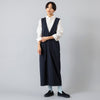 モデル身長163cm,WESTWOOD OUTFITTERSのきれいめポンチのVネックワンピース|MOONSTARのオールネイビーのコットンスエードLOAFY,https://market.e-begin.jp/products/kai_wwo0148q_lala|https://market.e-begin.jp/products/mns_mns0147p_lala