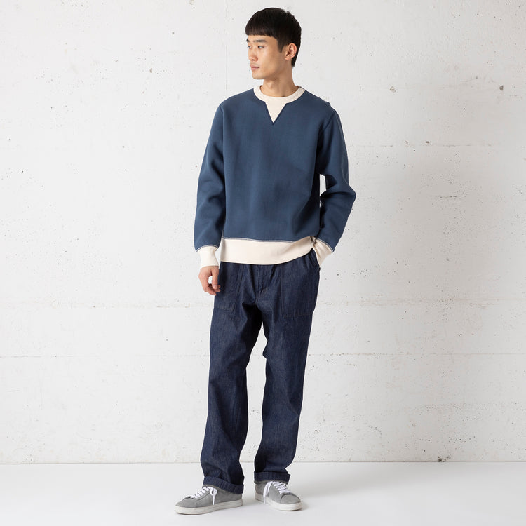 BARNS OUTFITTERS | バーンズ アウトフィッターズ COZUN RIB CREW