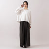 モデル身長165cm,MANONのNYLON 2WAY WIDE PANTS|rapiécageのプチメタルコードチョーカー,https://market.e-begin.jp/products/mks_mnn0096u_lala|https://market.e-begin.jp/products/rdx_rpc0105u_lala