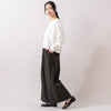 モデル身長165cm,MANONのNYLON 2WAY WIDE PANTS|rapiécageのプチメタルコードチョーカー,https://market.e-begin.jp/products/mks_mnn0096u_lala|https://market.e-begin.jp/products/rdx_rpc0105u_lala