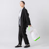 モデル身長163cm,ciaoのオックスフォードバンドカラーシャツ|ARCH&LINEのB GREEN JACKET|ARCH&LINEのB GREEN PANTS|GLENFIELDのシャークソールビジネスサンダル,https://market.e-begin.jp/products/hag_cia0078s_lala|https://market.e-begin.jp/products/ach_ach0064s_lala|https://market.e-begin.jp/products/ach_ach0063s_lala|https://market.e-begin.jp/products/jal_gfd0392q_lala