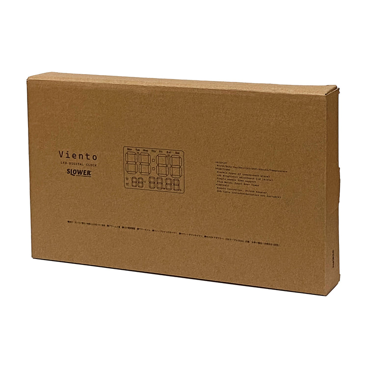 SLOWER | スロウワー LED CLOCK Viento(BLACK)