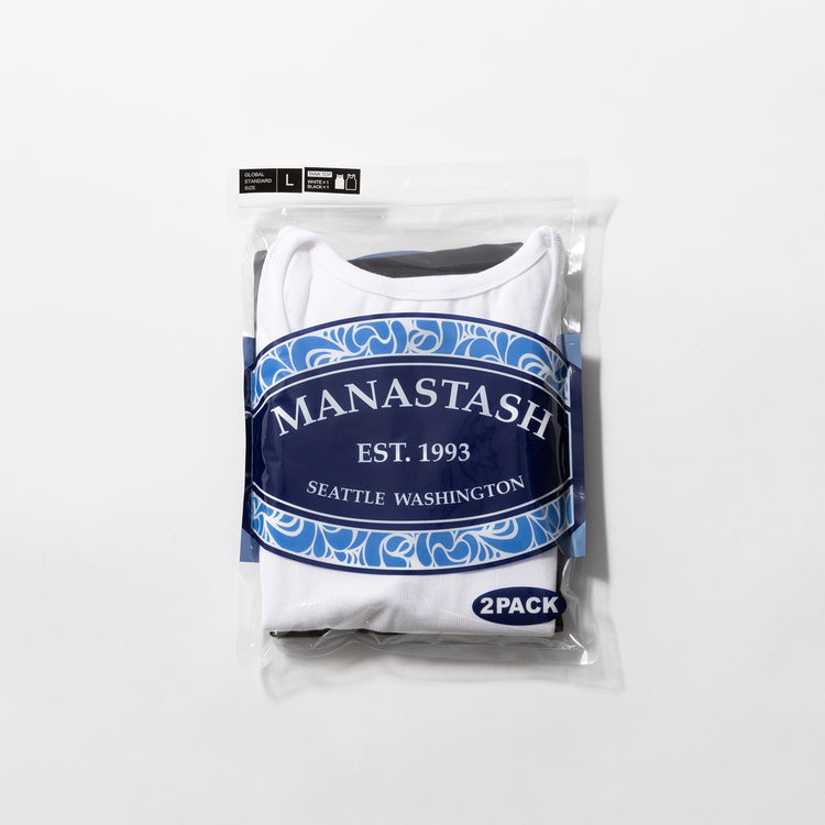 MANASTASH | マナスタッシュ MANASTASH RIB S/S TANK TOPS(2P)