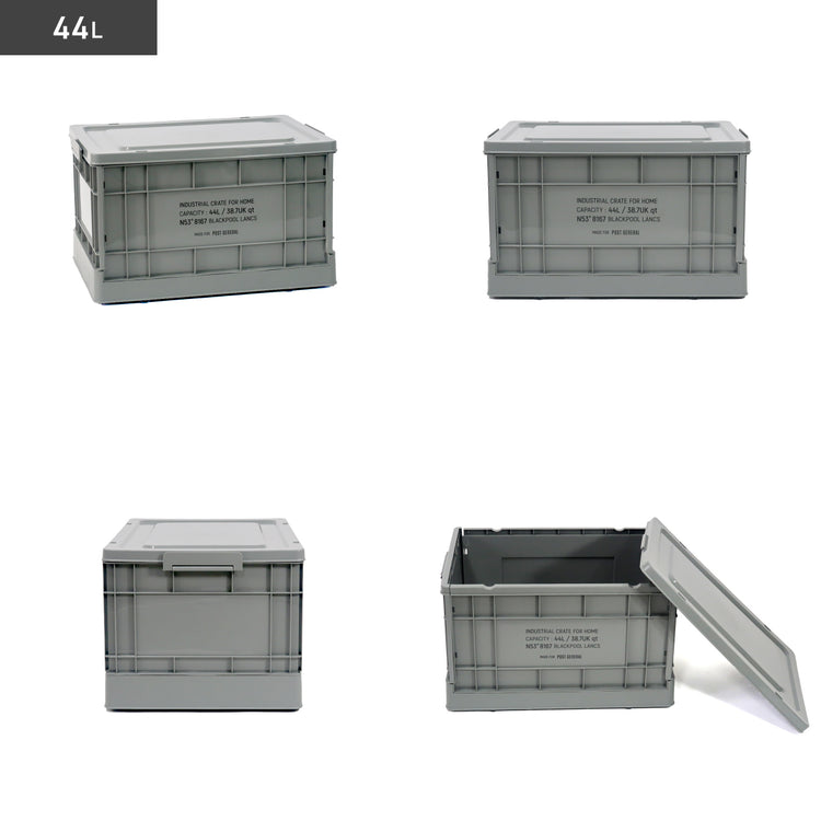POST GENERAL | ポストジェネラル INDUSTRIAL FOLDABLE CRATE HOME 44L