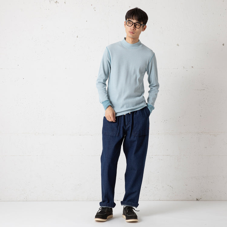 Healthknit | ヘルスニット ベーシックワッフルモックネック長袖