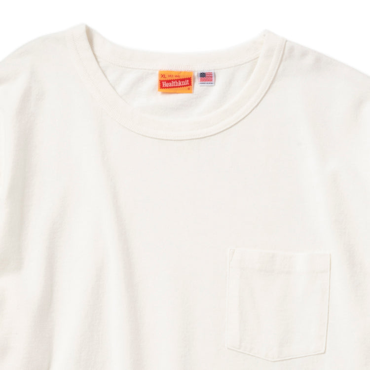Healthknit | ヘルスニット Made in U.S.A. クルーネックネック長袖ポケットTシャツ