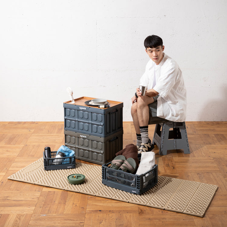 SLOWER | スロウワー FOLDING CONTAINER Bask(S)