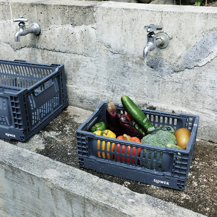 SLOWER | スロウワー FOLDING CONTAINER Bask(S)