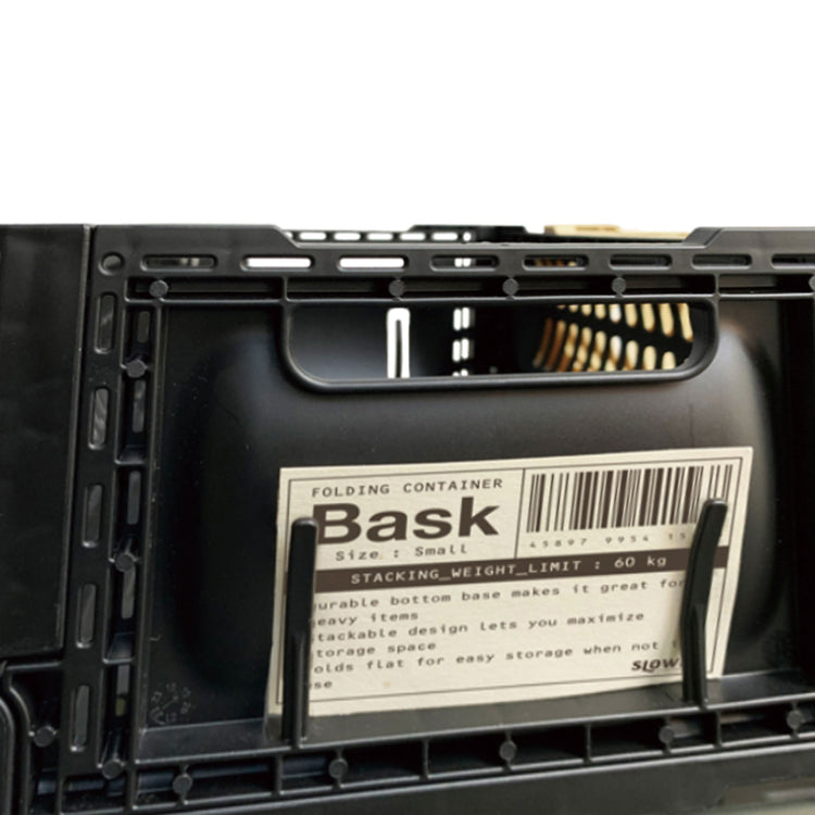 SLOWER | スロウワー FOLDING CONTAINER Bask(S)