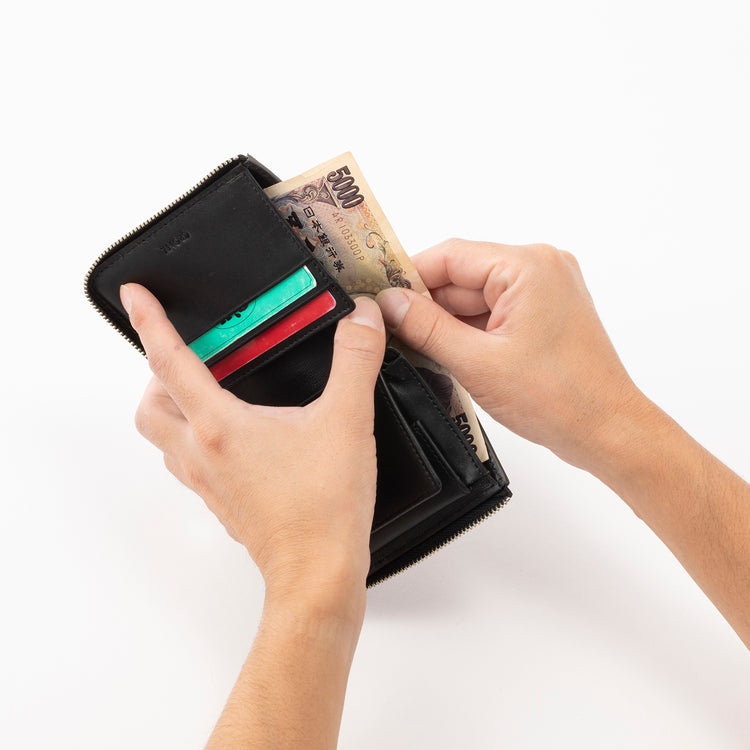 CRONY. | クルニー Mini Round Zip Wallet