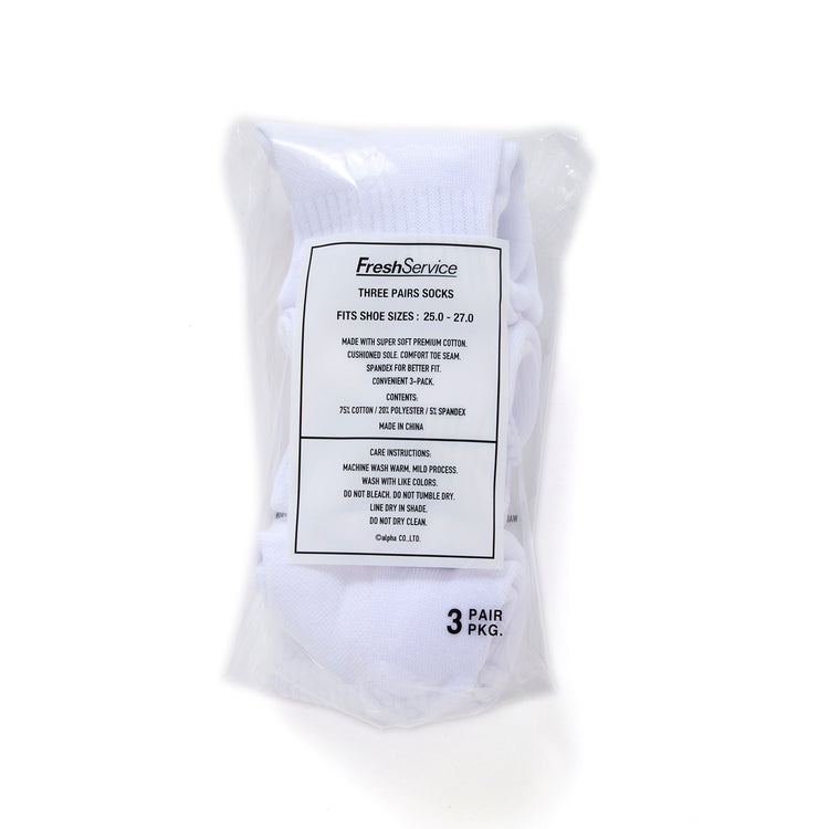 FreshService | フレッシュサービス ORIGINAL 3-PACK SHORT SOCKS