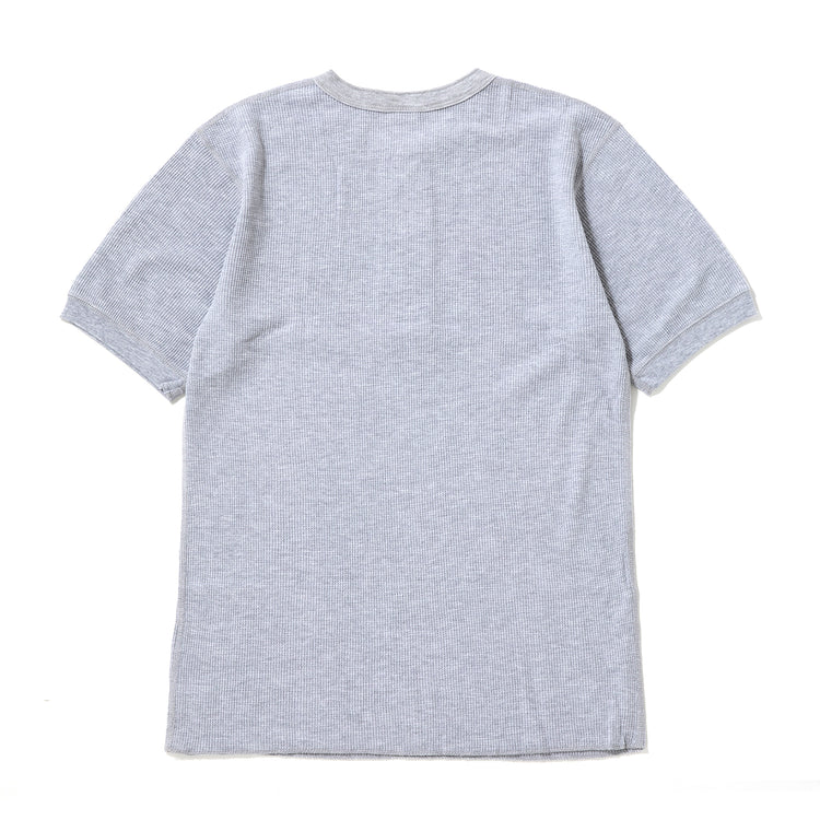 Healthknit | ヘルスニット ベーシックワッフル ヘンリーネック半袖Tシャツ