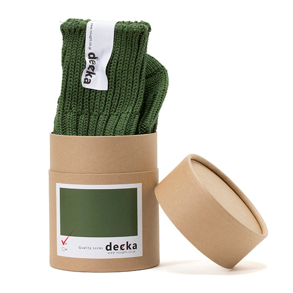 decka quality socks | デカ クォリティソックス Cased Heavyweight Plain Socks -1st Collections-