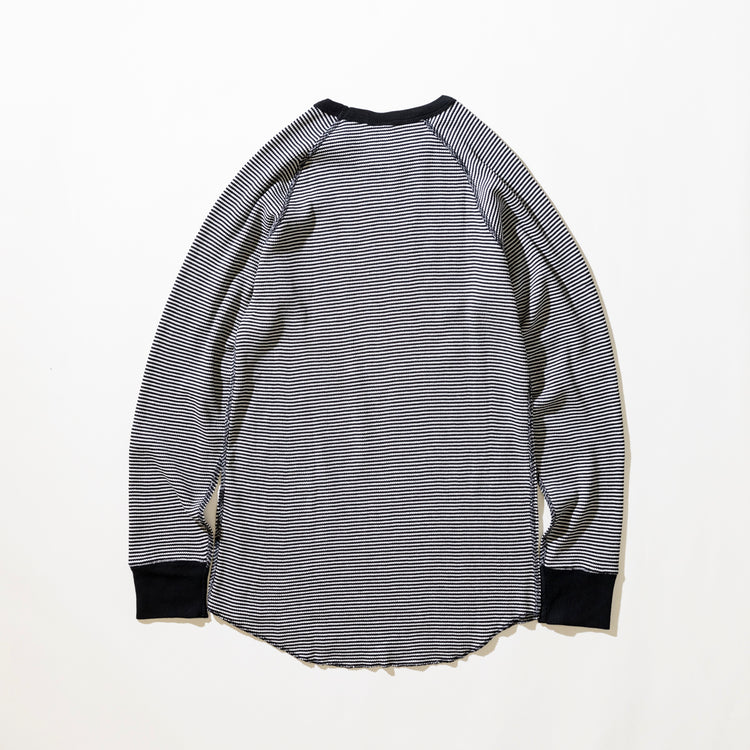 Healthknit | ヘルスニット Begin別注 微ロング丈ベーシックワッフル長袖クルーTシャツ