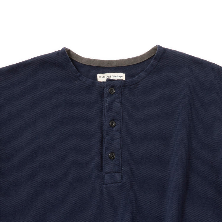 kepani | ケパニ PIQUE HENRY NECK T