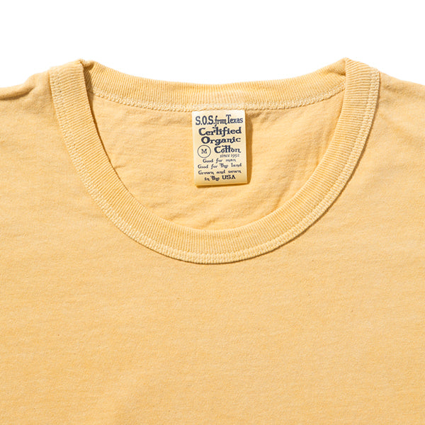 SOS from Texas | エス・オー・エス フロム テキサス　S/S CREW TEE -GARMENT DYE-