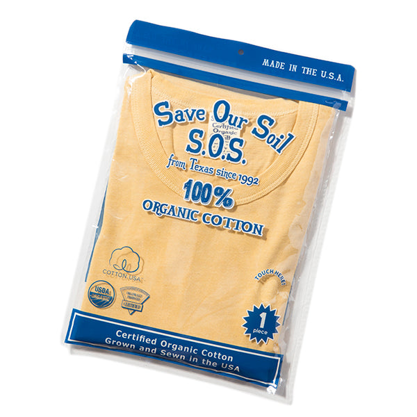 SOS from Texas | エス・オー・エス フロム テキサス S/S CREW TEE -GARMENT DYE-
