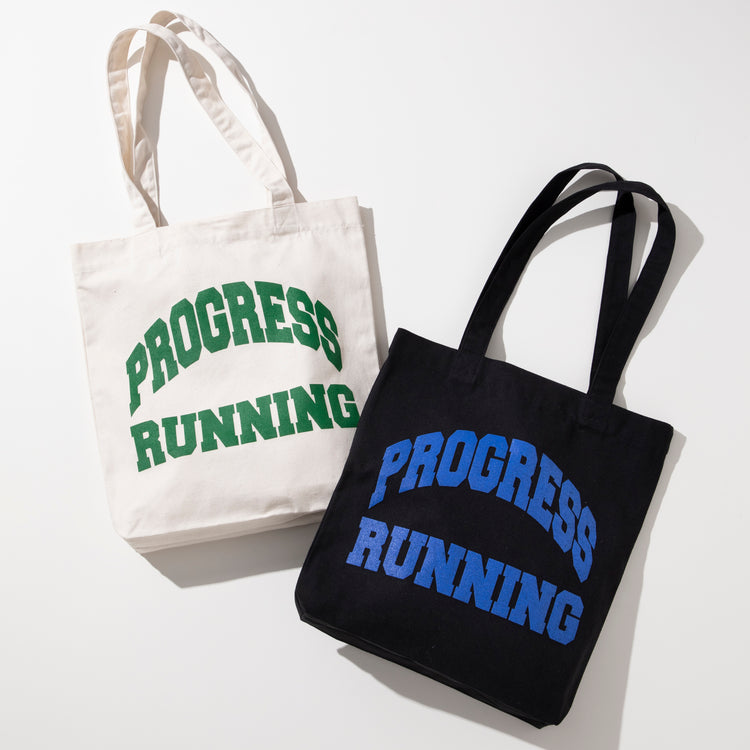 PROGRESS RUNNING CLUB | プログレス ランニング クラブ　Begin別注 VARSITY LOGO TOTE