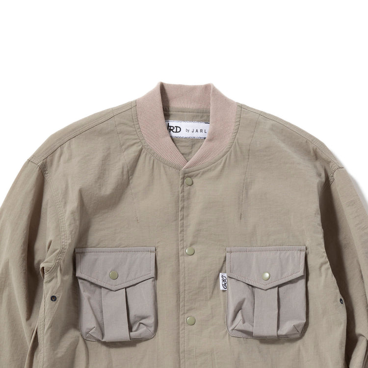 JRD by JARLD | ジェイアールディー バイ ジャールド ストレッチ リブカラー サファリシャツブルゾン RIB COLLAR SHIRTS BLOUSON
