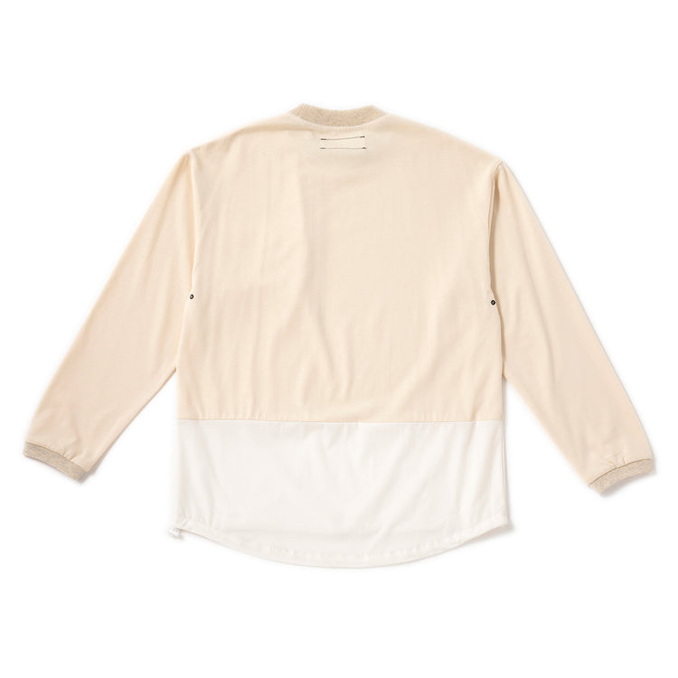 JRD by JARLD | ジェイアールディー バイ ジャールド 異素材ポケット ドロップショルダーロンT DROP SHOULDER LONG SLEEVE