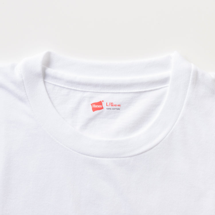 Hanes | ヘインズ　3P 赤ラベルクルーネックTシャツ