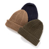 WHITE MAILS | ホワイトメイルズ WOOL PAPER DOUBLE KNIT RIB BEANIE