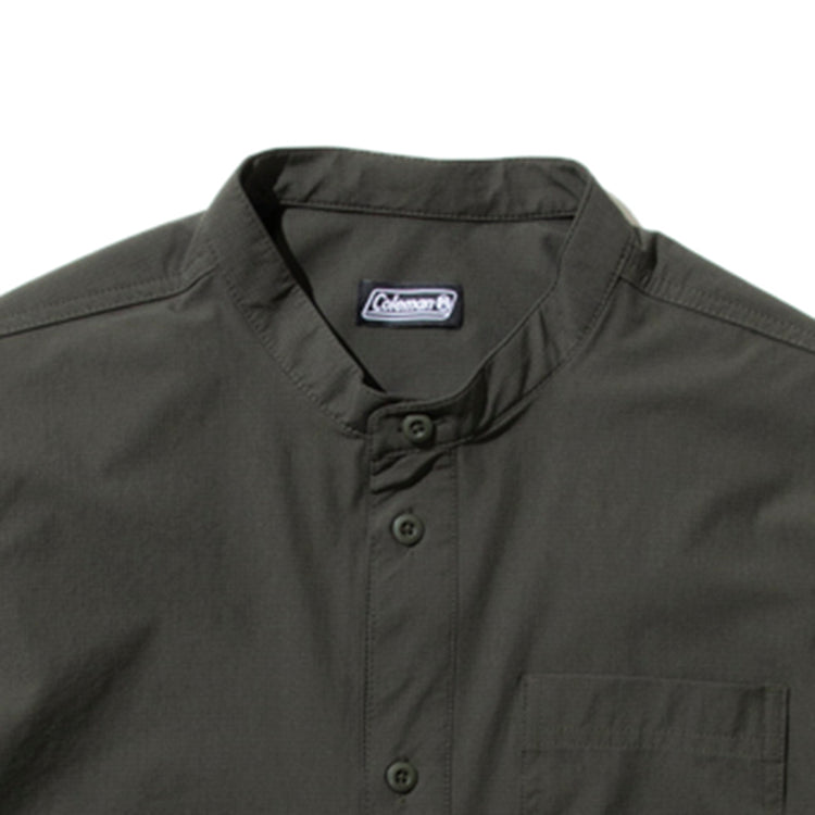 Coleman | コールマン　Begin別注 Rip Stop Band Collar P/O Shirts