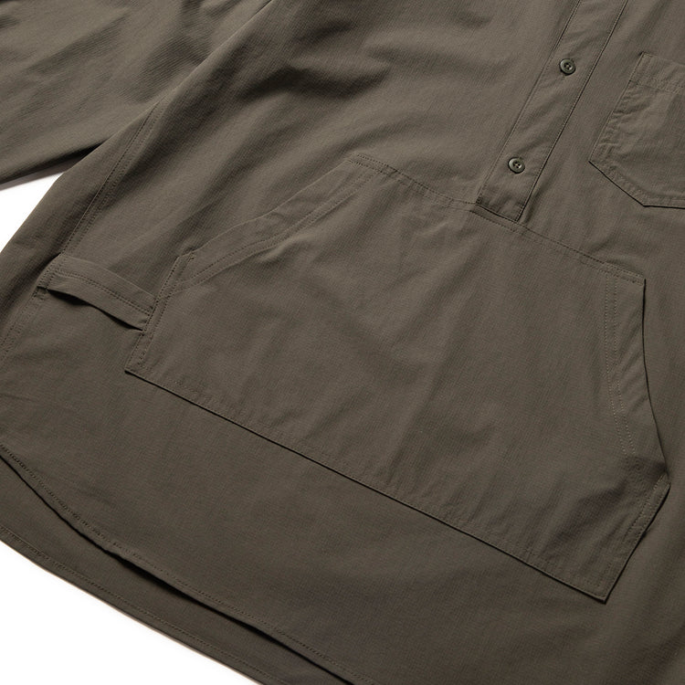 Coleman | コールマン Begin別注 Rip Stop Band Collar P/O Shirts