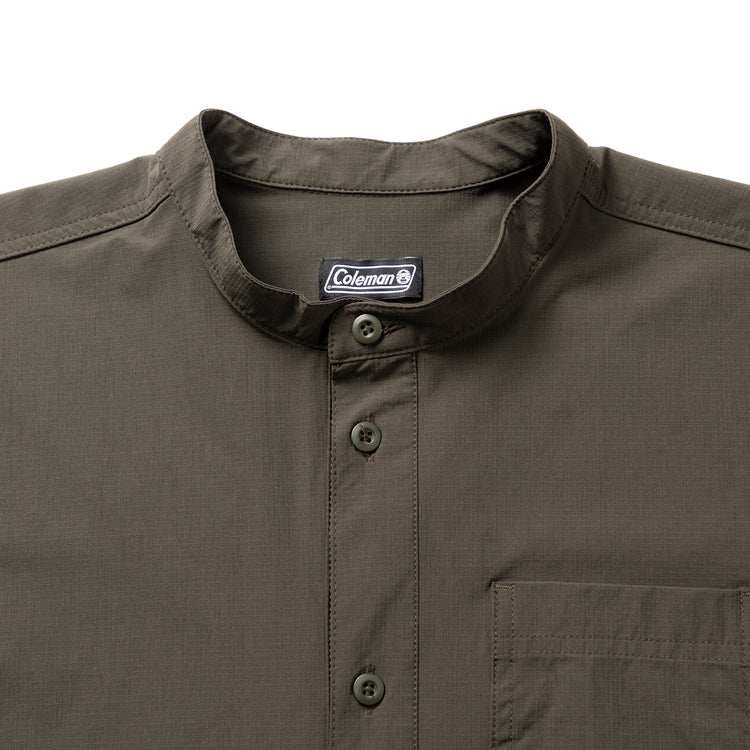 Coleman | コールマン Begin別注 Rip Stop Band Collar P/O Shirts