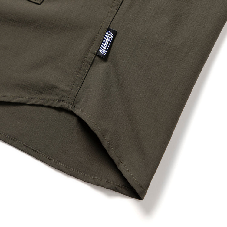 Coleman | コールマン Begin別注 Rip Stop Band Collar P/O Shirts