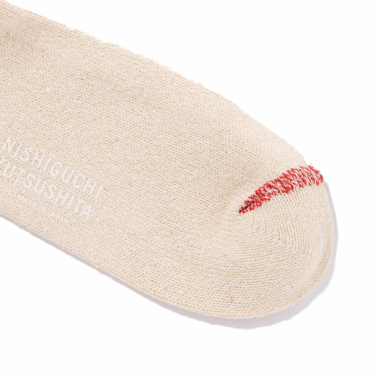 NISHIGUCHI KUTSUSHITA | ニシグチクツシタ シルクコットン天竺ソックス