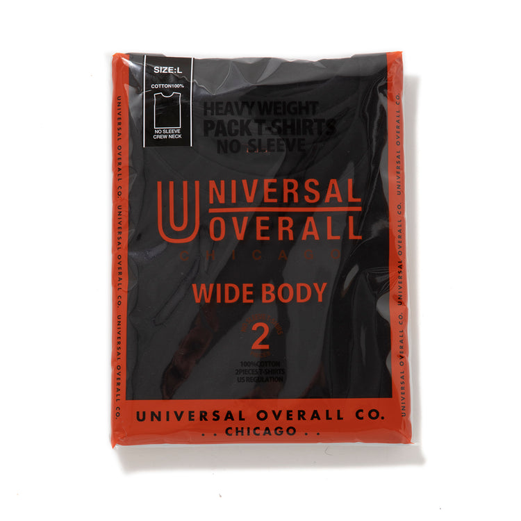 UNIVERSAL OVERALL | ユニバーサルオーバーオール　WIDE HEAVY  NO SLEEVE 2P PACKS